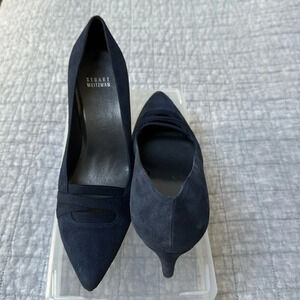 Stuart Weitzman navy suede pumps size 9 M